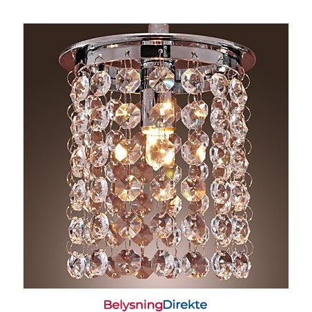 Moderne Og Moderne Krystall Mini-Stil Galvanisert Pendellampe