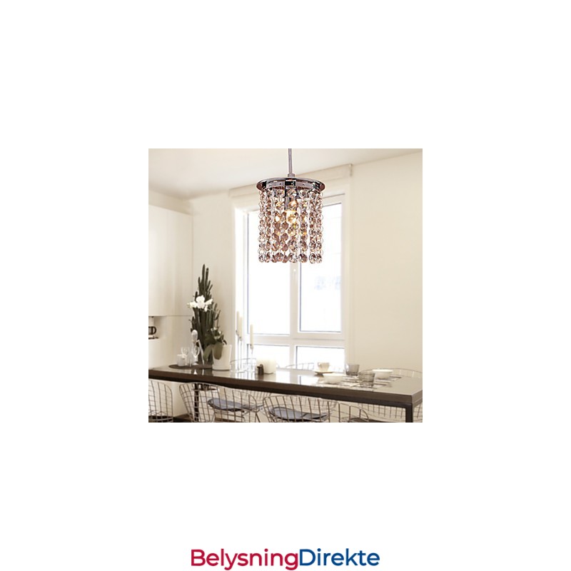 Moderne Og Moderne Krystall Mini-Stil Galvanisert Pendellampe