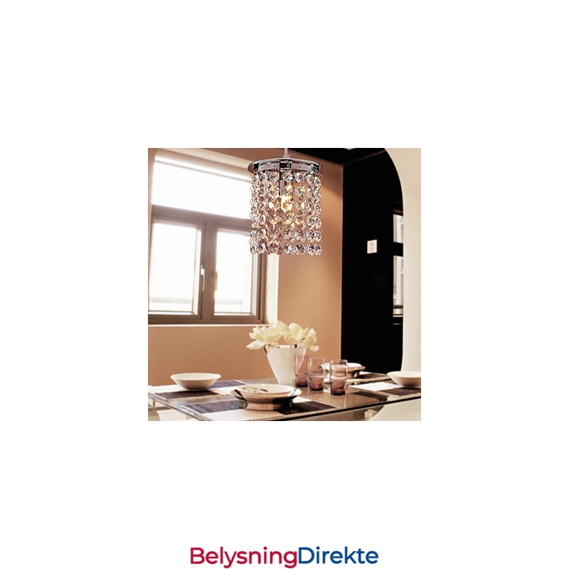 Moderne Og Moderne Krystall Mini-Stil Galvanisert Pendellampe