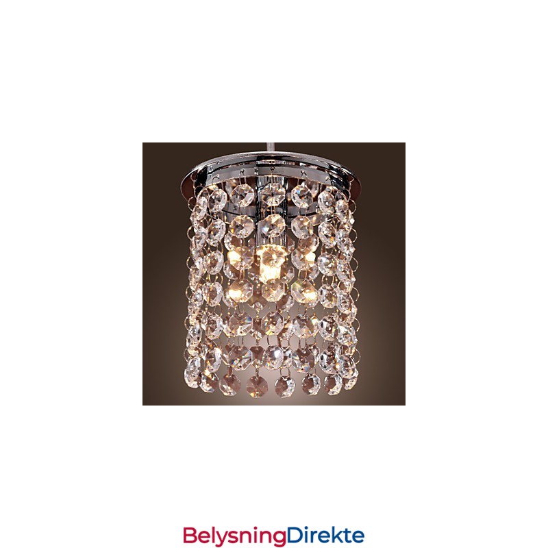 Moderne Og Moderne Krystall Mini-Stil Galvanisert Pendellampe