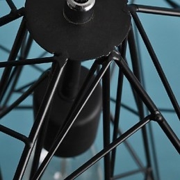 Vintage Retro Maleri Metall Pendellampe Garasje