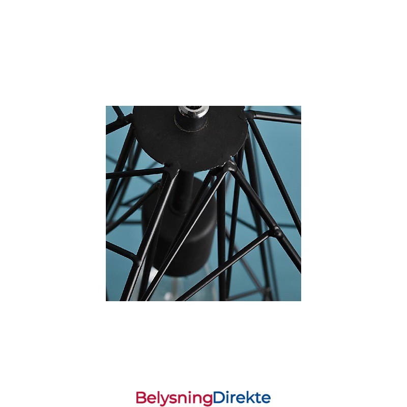 Vintage Retro Maleri Metall Pendellampe Garasje