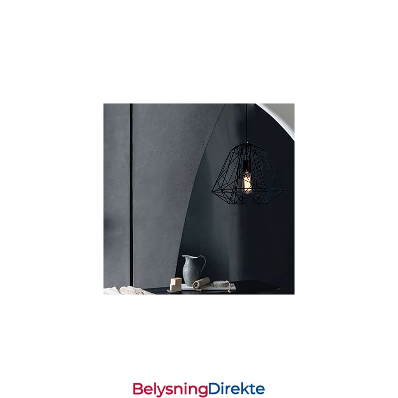 Vintage Retro Maleri Metall Pendellampe Garasje