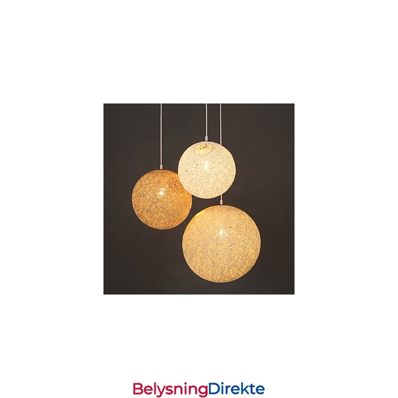 Moderne Og Kontrahert Sfærisk Cany Art-Lampe Med Hampkule