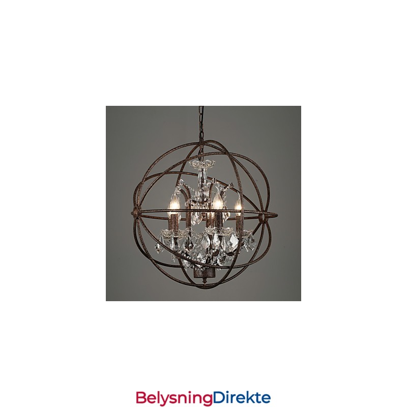 Lysekrone Krystall Tradisjonell Klassisk Metall
