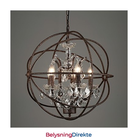 Lysekrone Krystall Tradisjonell Klassisk Metall