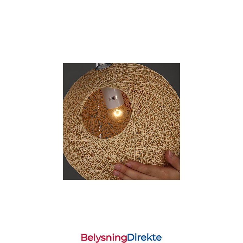 Moderne Og Kontrahert Sfærisk Cany Art-Lampe Med Hampkule