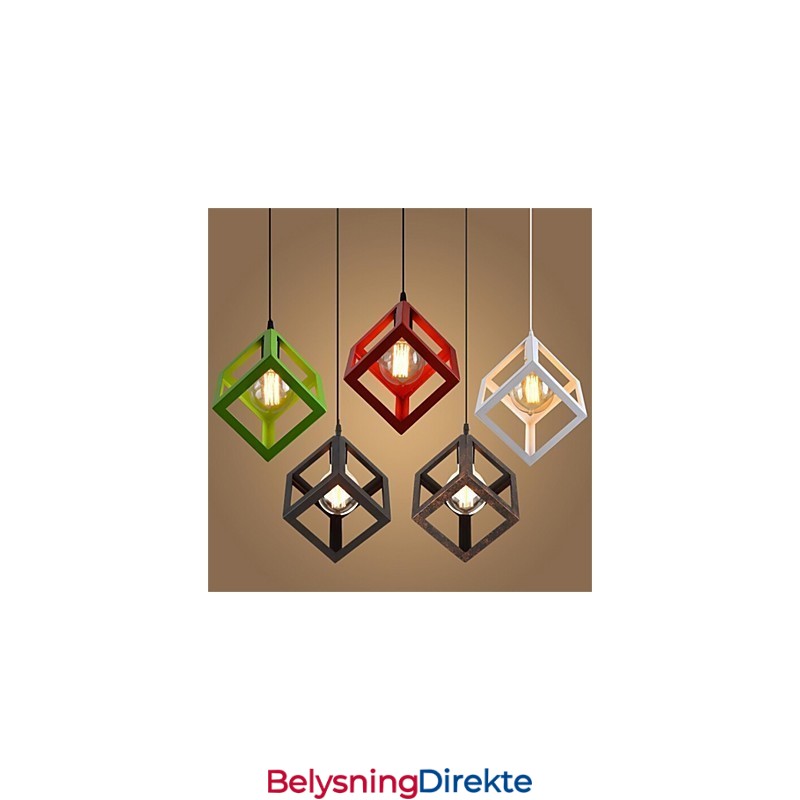 Amerikansk Retro Fugleburformet Jernkunstlysekrone