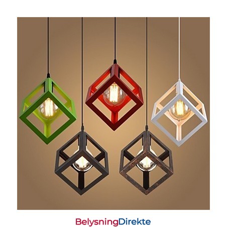 Amerikansk Retro Fugleburformet Jernkunstlysekrone