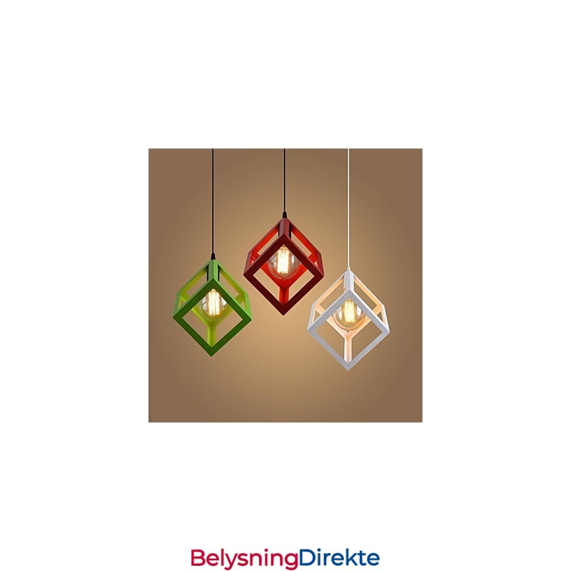 Amerikansk Retro Fugleburformet Jernkunstlysekrone