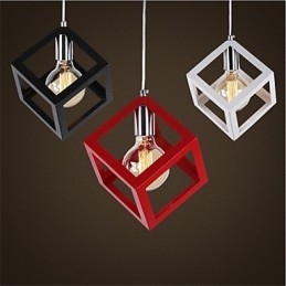 Amerikansk Retro Fugleburformet Jernkunstlysekrone