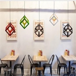 Amerikansk Retro Fugleburformet Jernkunstlysekrone