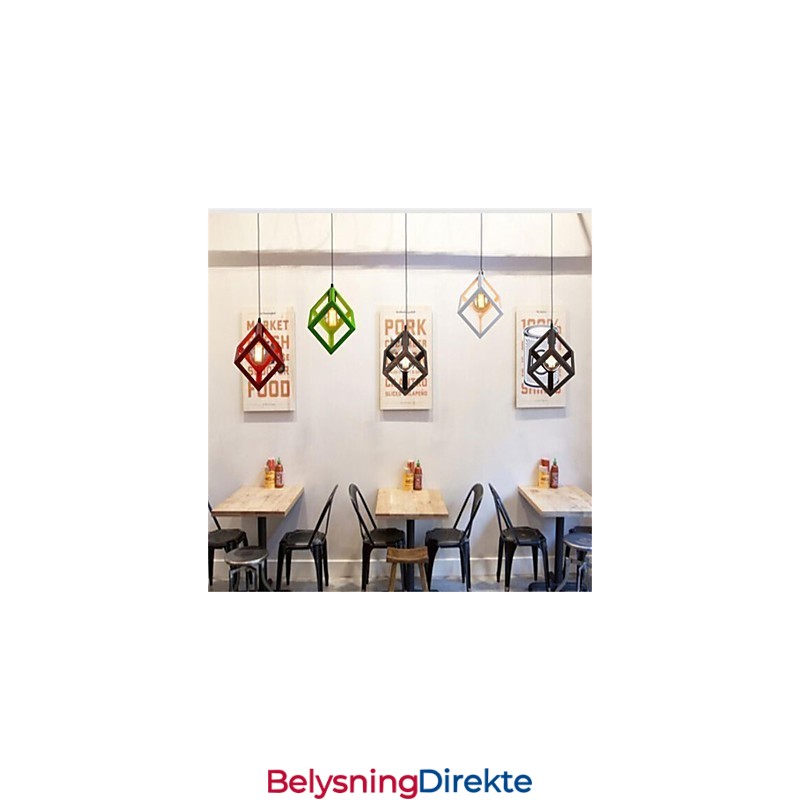 Amerikansk Retro Fugleburformet Jernkunstlysekrone