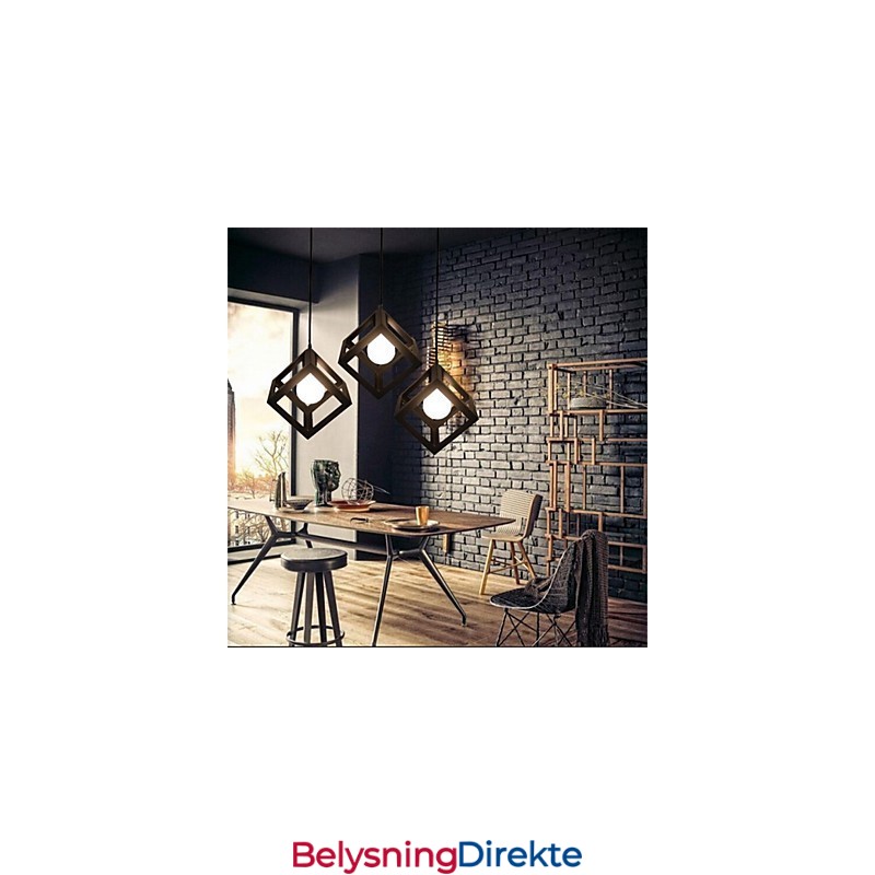 Amerikansk Retro Fugleburformet Jernkunstlysekrone