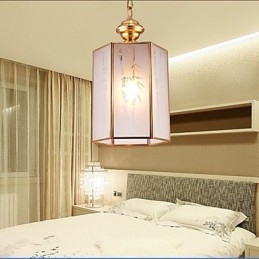 Amerikansk Landlig Liten Anheng I Kobber, Enkelt Glass