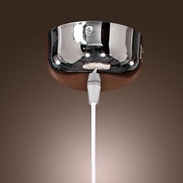 Moderne Og Moderne Globeformet Pendellampe I Krom I Ministil