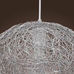 Moderne Og Moderne Globeformet Pendellampe I Krom I Ministil