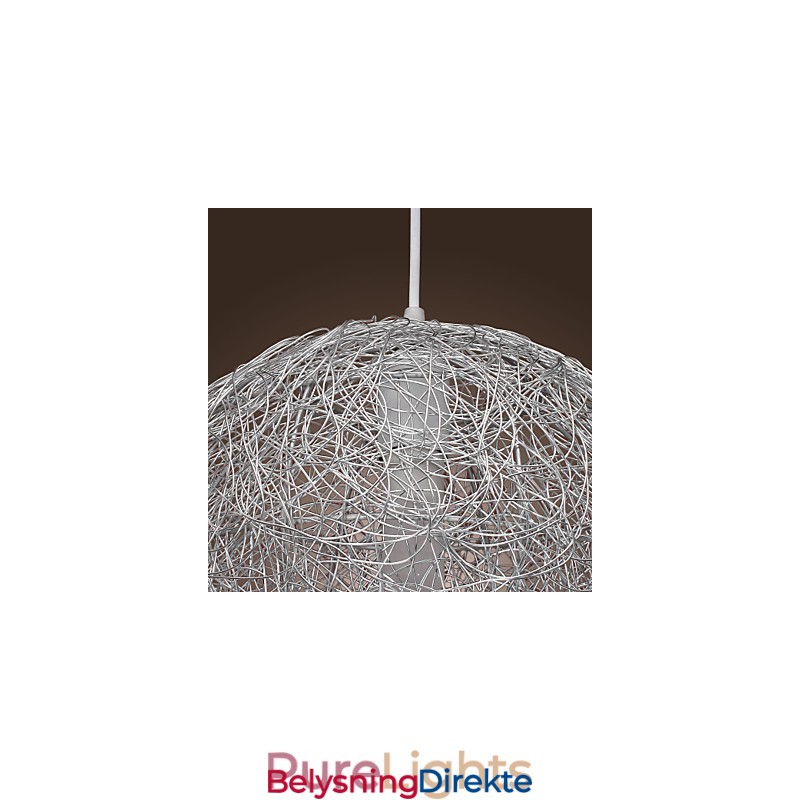 Moderne Og Moderne Globeformet Pendellampe I Krom I Ministil