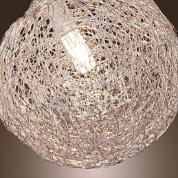 Moderne Og Moderne Globeformet Pendellampe I Krom I Ministil