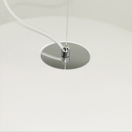 Retro Pendellampe Med Maleri I Form Av En Bolle