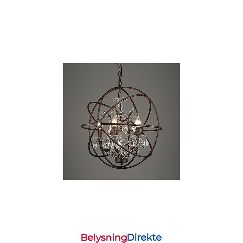 Lysekrone Krystall Tradisjonell Klassisk Metall