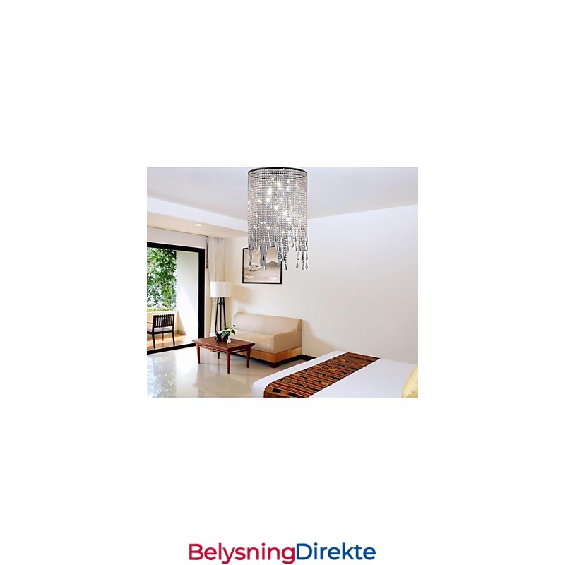 Moderne, Moderne Krystallmetallpendellampe