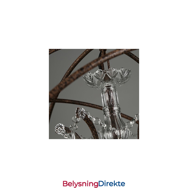 Lysekrone Krystall Tradisjonell Klassisk Metall
