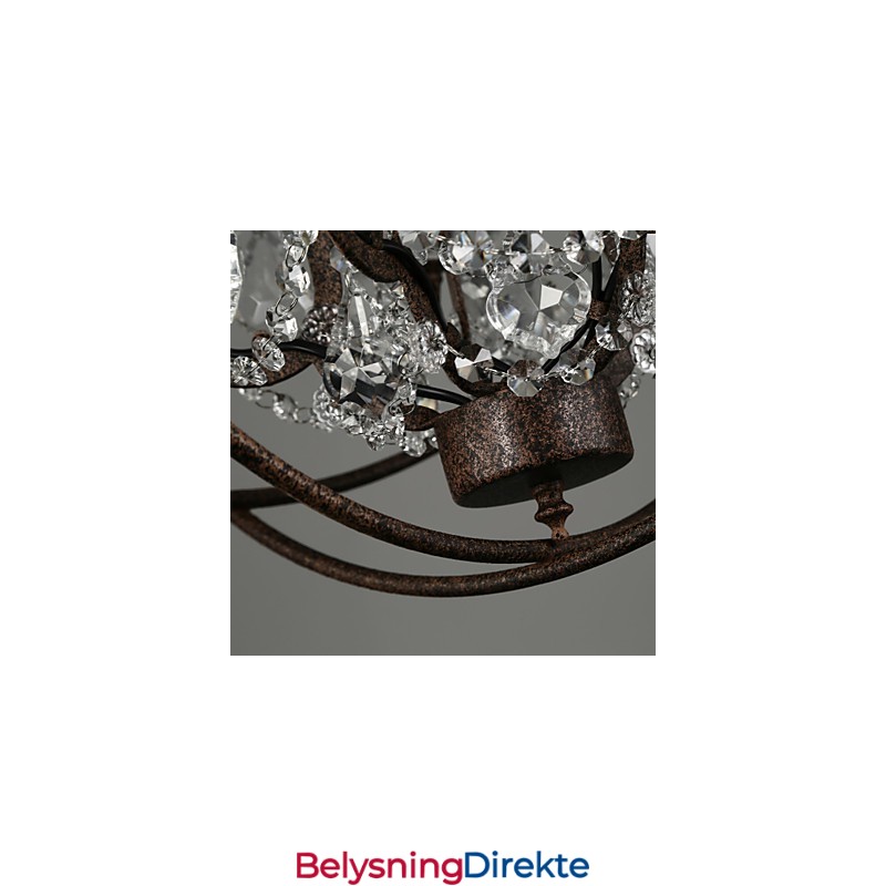 Lysekrone Krystall Tradisjonell Klassisk Metall