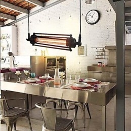 Loft Retro Lysekrone Pendellampe Klassisk Vintage Lampe Landlig Metalllampe