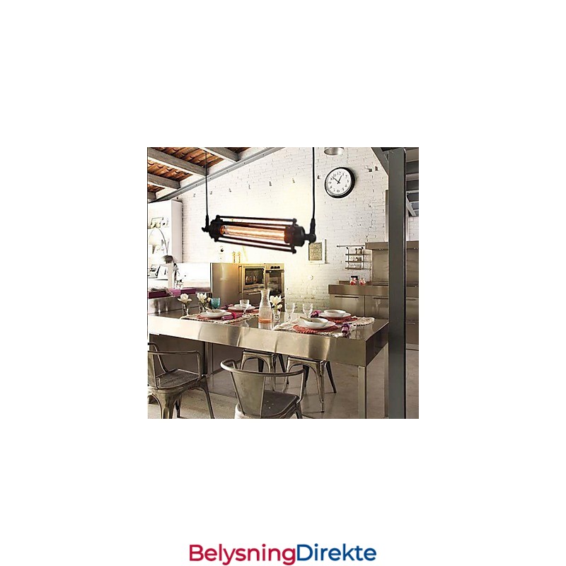 Loft Retro Lysekrone Pendellampe Klassisk Vintage Lampe Landlig Metalllampe