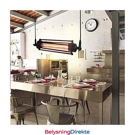 Loft Retro Lysekrone Pendellampe Klassisk Vintage Lampe Landlig Metalllampe