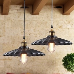 Retro Klassisk Europeisk Stil Pendellampe Metall Kunst Droplight