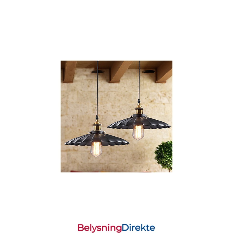 Retro Klassisk Europeisk Stil Pendellampe Metall Kunst Droplight