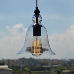 Tradisjonell Klassisk Vintage-Pendellampe I Ministil Med Skål