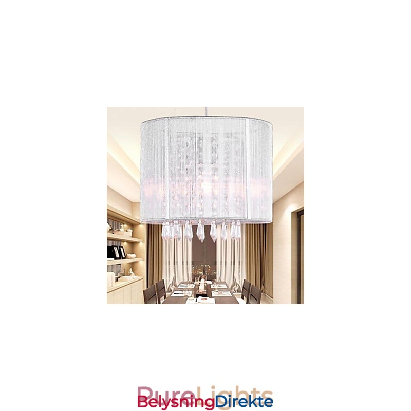 Sølvklut Krystalllysekrone