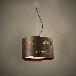 Loft Moderne Mote Nordisk Kunst Kreativ Stoff Pendellampe Kafélampe Pendellampe Dia 35Cm