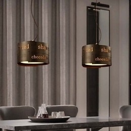 Loft Moderne Mote Nordisk Kunst Kreativ Stoff Pendellampe Kafélampe Pendellampe Dia 35Cm