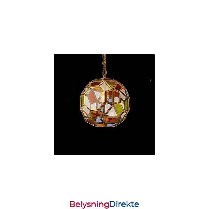 Verandalampelysbalkonglampe Eksotisk Liten Kobberlysekrone