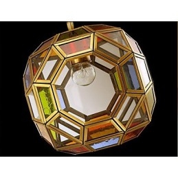 Verandalampelysbalkonglampe Eksotisk Liten Kobberlysekrone