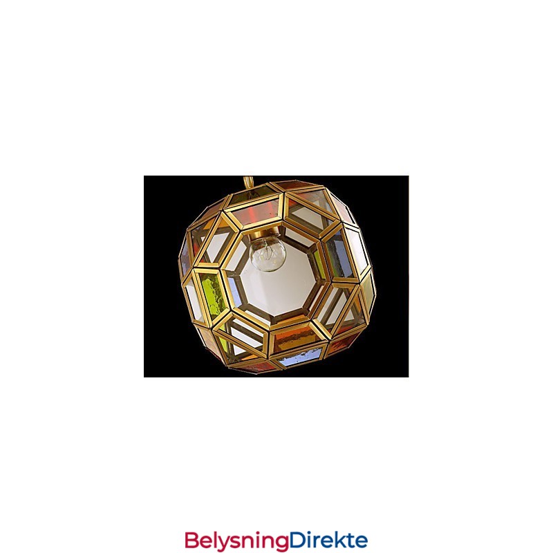 Verandalampelysbalkonglampe Eksotisk Liten Kobberlysekrone