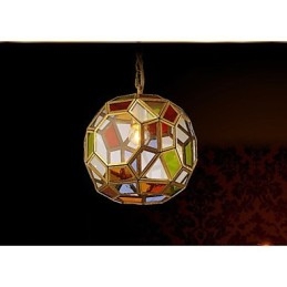 Verandalampelysbalkonglampe Eksotisk Liten Kobberlysekrone