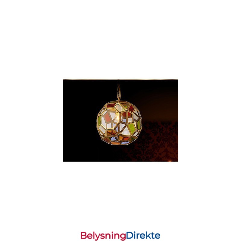 Verandalampelysbalkonglampe Eksotisk Liten Kobberlysekrone