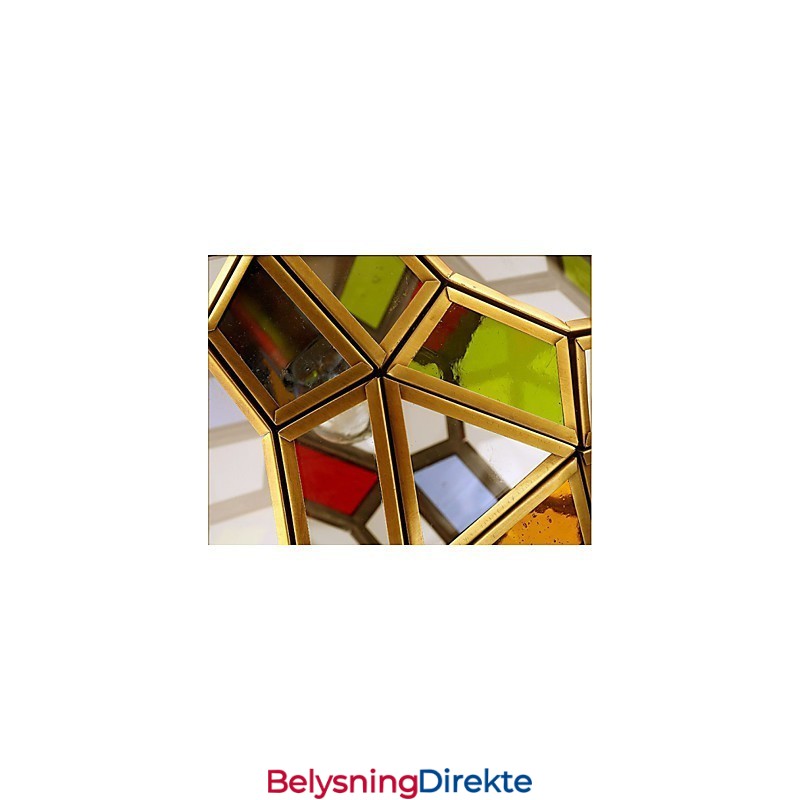 Verandalampelysbalkonglampe Eksotisk Liten Kobberlysekrone