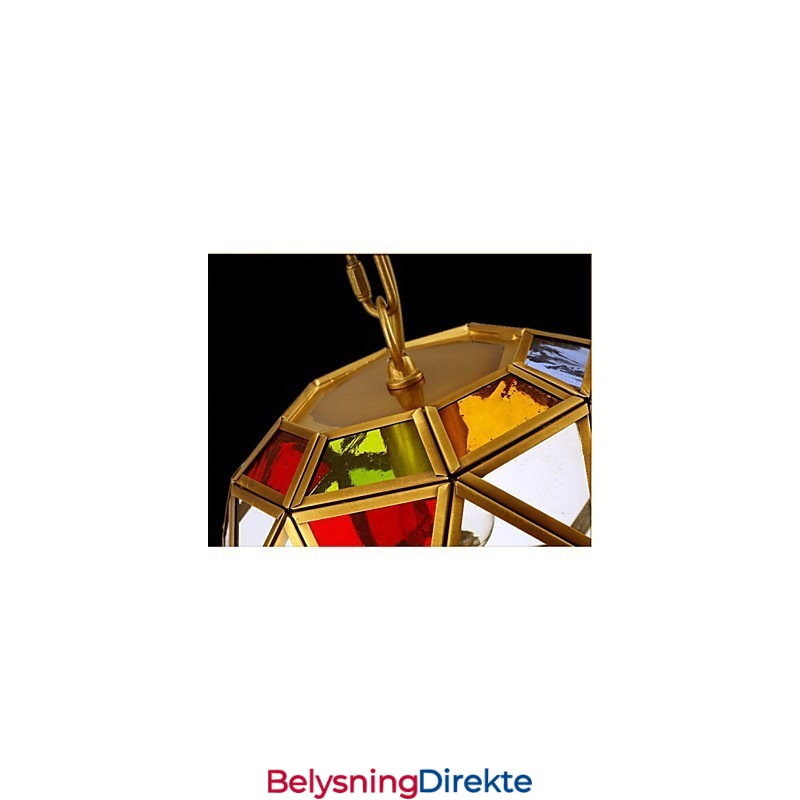 Verandalampelysbalkonglampe Eksotisk Liten Kobberlysekrone