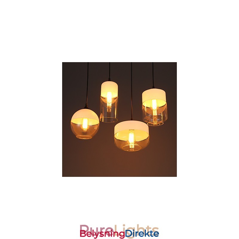 Nordic Creative Stair Shops Kunstlysekrone I Smijern I Glass