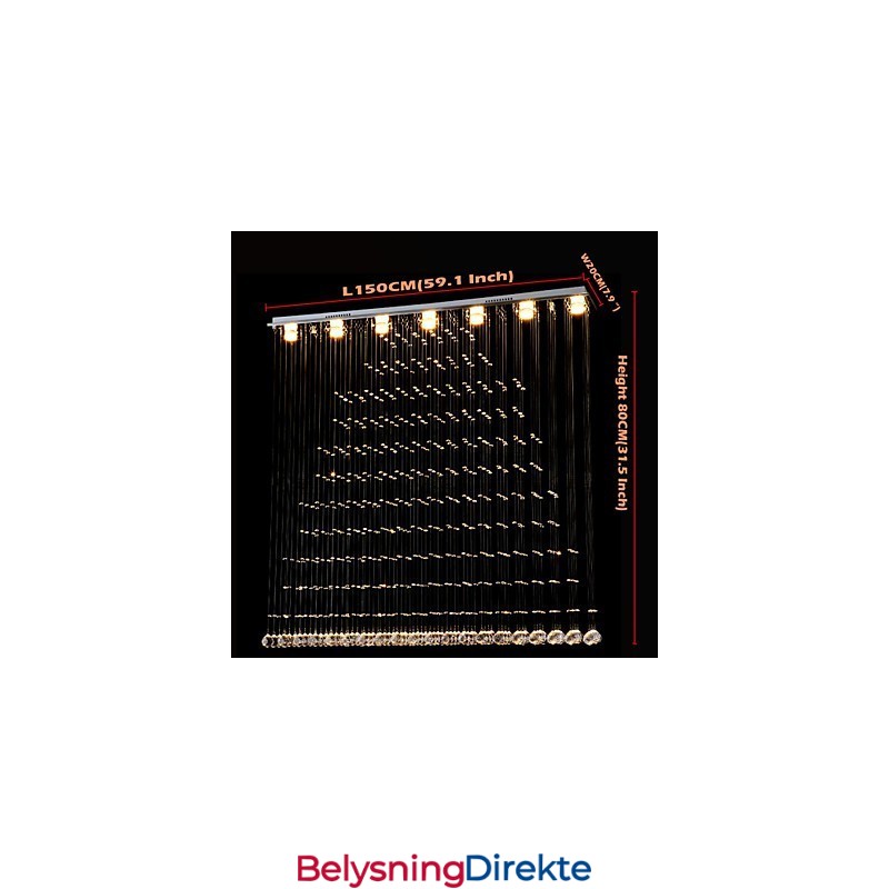 K9 Krystall Anhengslampe Hengende Wire Lysekrone Belysning Taklamper