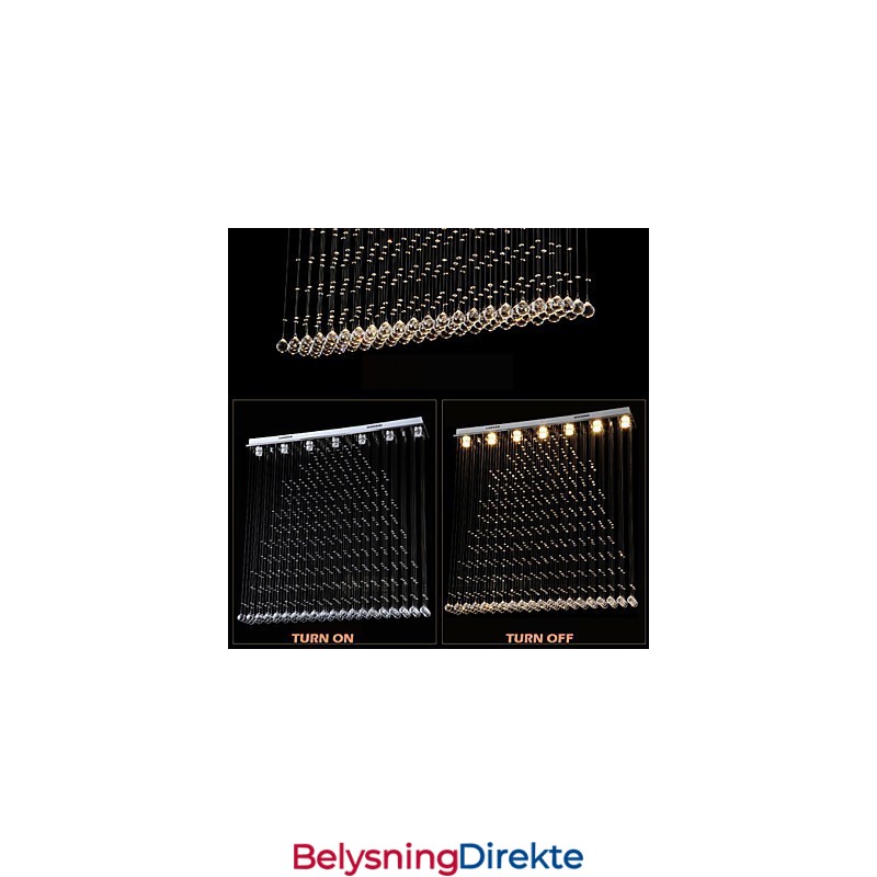 K9 Krystall Anhengslampe Hengende Wire Lysekrone Belysning Taklamper