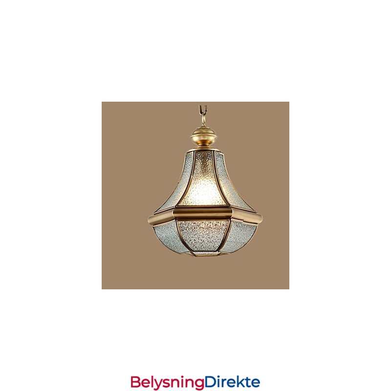 Amerikansk Landlig Liten Anheng I Kobber, Enkelt Glass