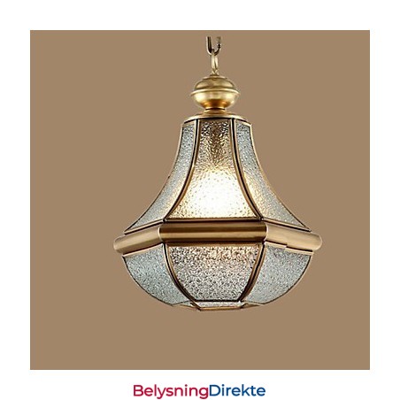 Amerikansk Landlig Liten Anheng I Kobber, Enkelt Glass