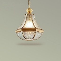 Amerikansk Landlig Liten Anheng I Kobber, Enkelt Glass